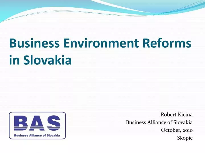 business environment reforms in slovakia