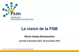 la vision de la fsm