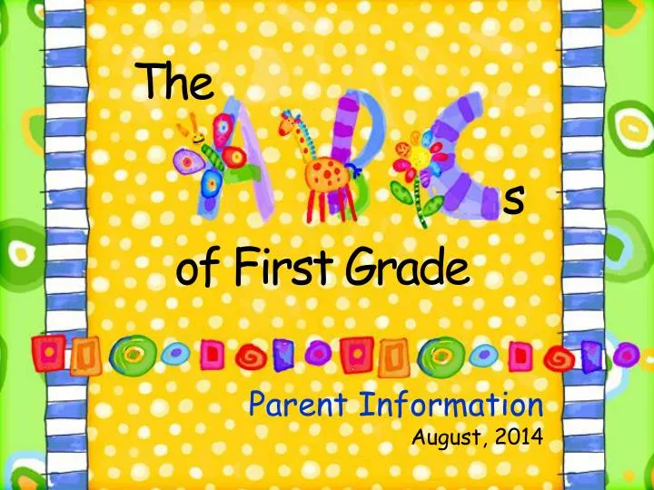 parent information august 2014