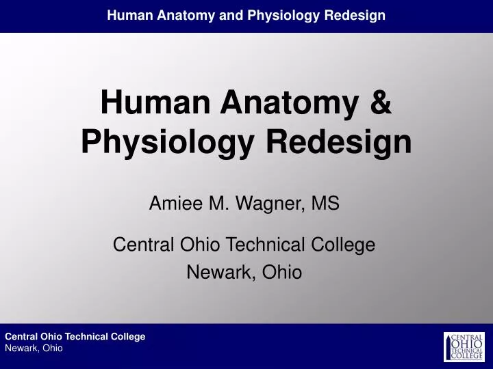 human anatomy physiology redesign