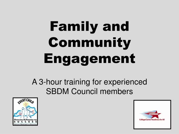 family and community engagement