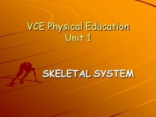 VCE Physical Education Unit 1