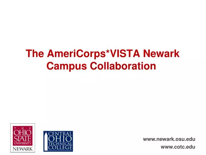 the americorps vista newark campus collaboration