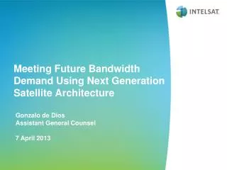 Meeting Future Bandwidth Demand Using Next Generation Satellite Architecture