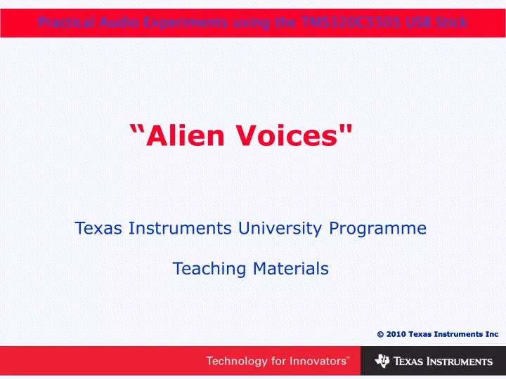 alien voices