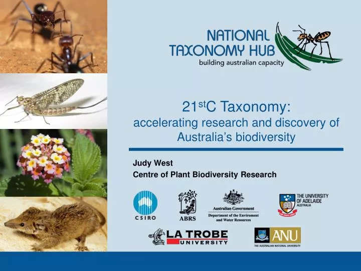 21 st c taxonomy accelerating research and discovery of australia s biodiversity