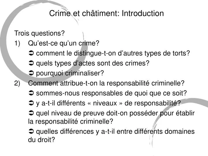 crime et ch timent introduction