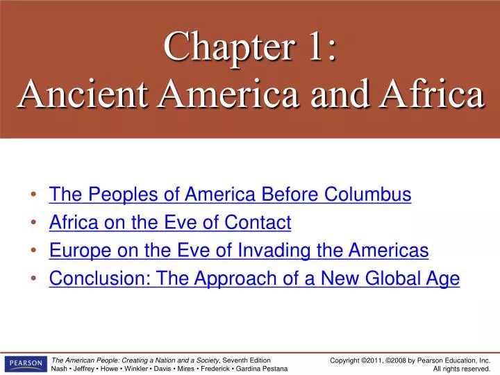 chapter 1 ancient america and africa