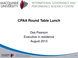CPAA Round Table Lunch