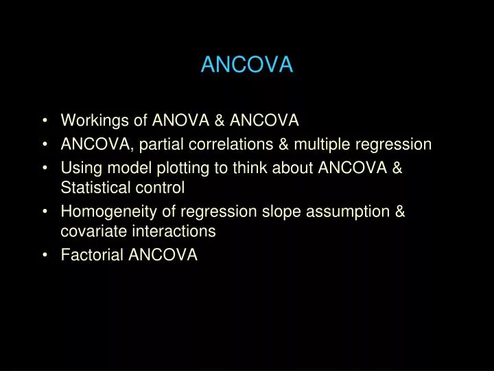 ancova