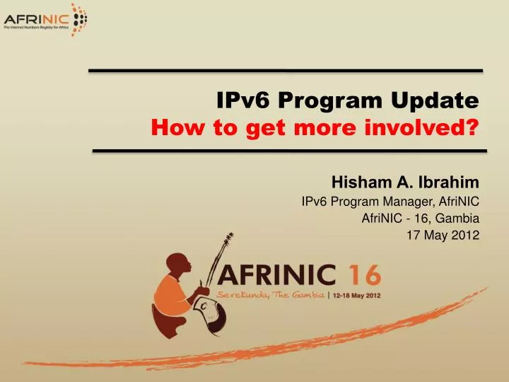 ipv6 program update how to get more involved