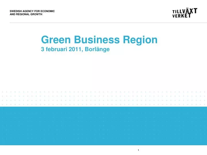 green business region 3 februari 2011 borl nge