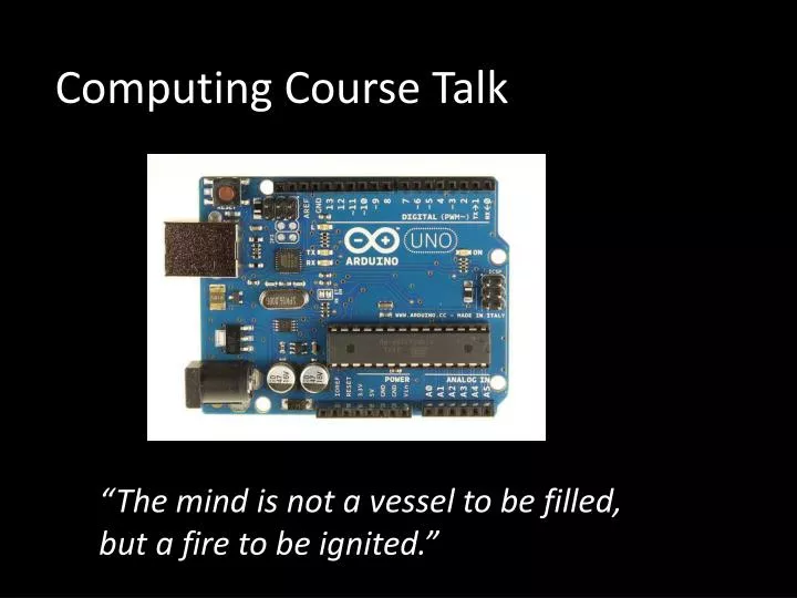 computing course talk