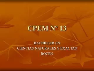 cpem n 13