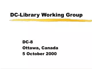 DC-Library Working Group