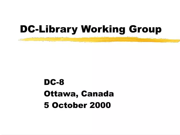 dc library working group