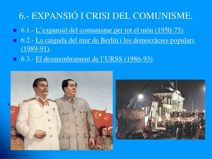6 expansi i crisi del comunisme