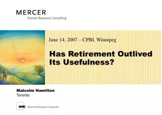Has Retirement Outlived Its Usefulness?
