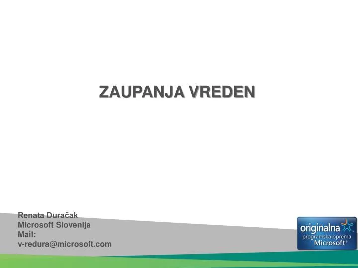 zaupanja vreden