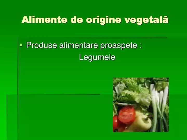 alimente de origine vegetal