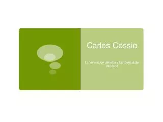 carlos cossio