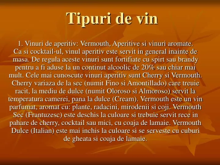 tipuri de vin