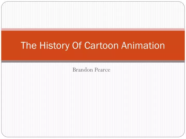 the history of cartoon animation
