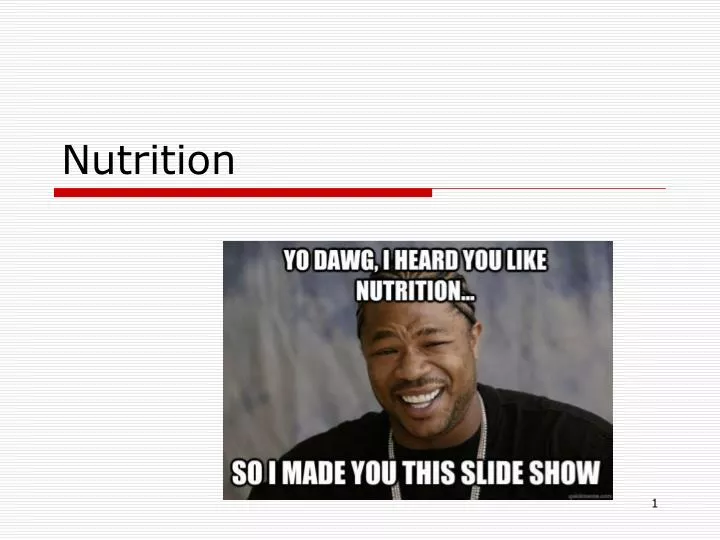 nutrition