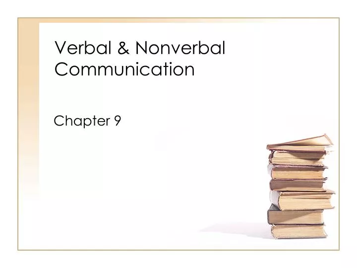 verbal nonverbal communication
