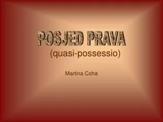 (quasi-possessio)