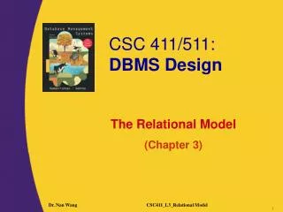 The Relational Model (Chapter 3)