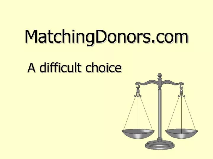 matchingdonors com