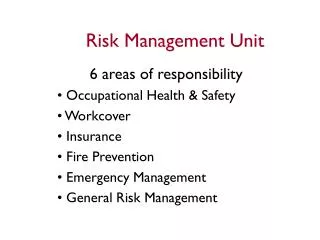 Risk Management Unit