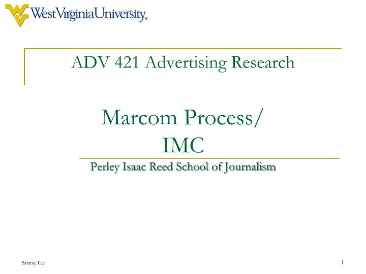 adv 421 advertising research marcom process imc perley isaac reed school of journalism