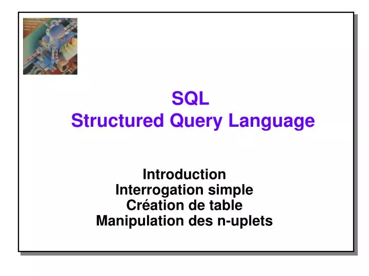 sql structured query language