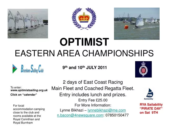 optimist eastern area championships