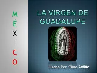 la virgen de guadalupe