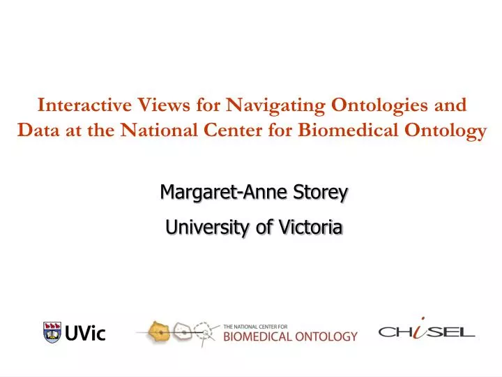 interactive views for navigating ontologies and data at the national center for biomedical ontology