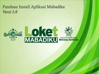 panduan install aplikasi mabadiku versi 1 0