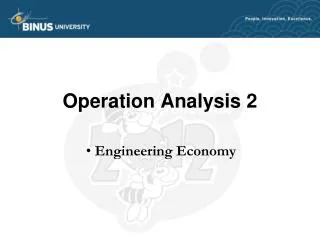 Operation Analysis 2