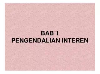 bab 1 pengendalian interen