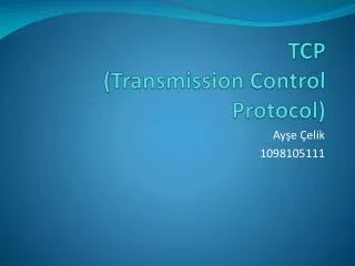 tcp transmission control protocol