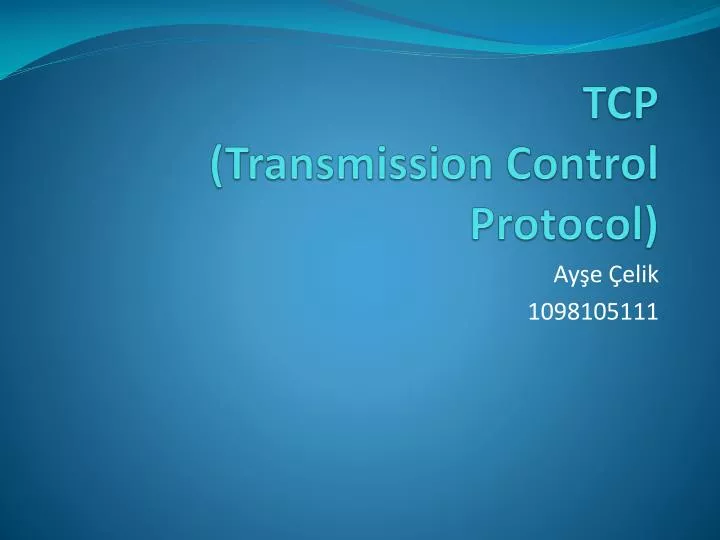 tcp transmission control protocol