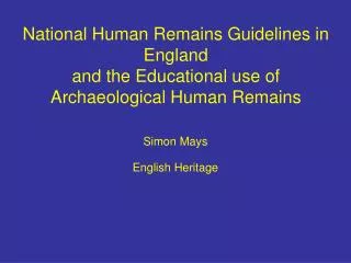Simon Mays English Heritage