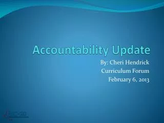 Accountability Update