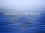 INSTANCES DU RÉCIT - slide 1