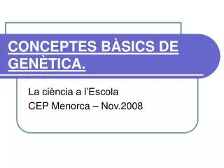 conceptes b sics de gen tica