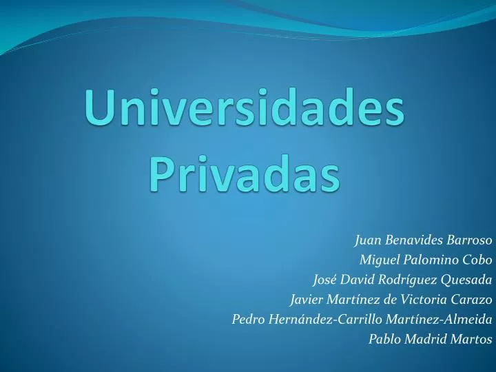 universidades privadas