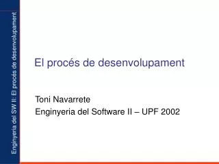 el proc s de desenvolupament