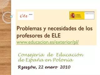 Problemas y necesidades de los profesores de ELE educacion.es/exterior/pl/